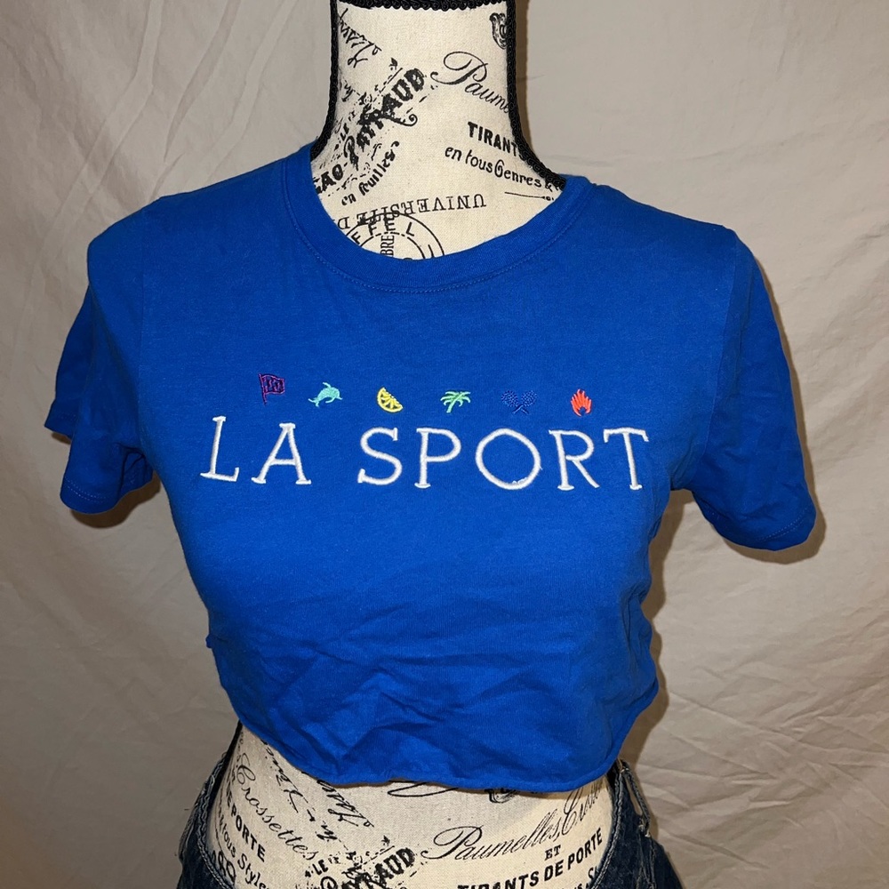 Forever 21 Blue Crop Top